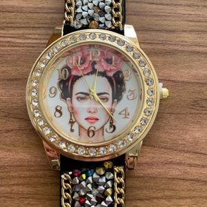 New Frida Kahlo Vegan Leather wrap watch